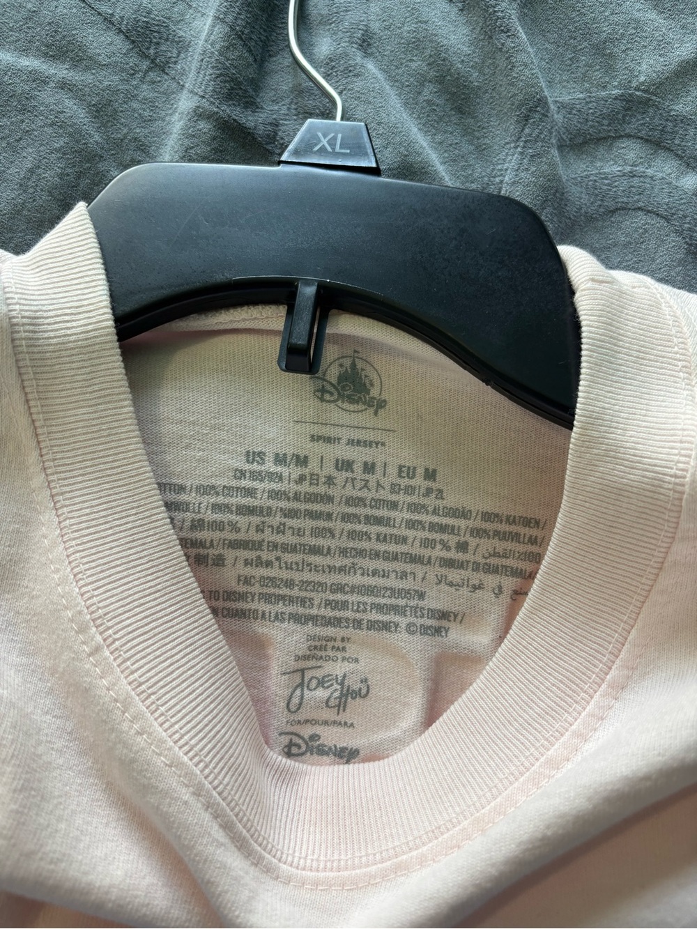 Disney Spirit Jersey Long Sleeve T-Shirt Pastel Lavender Castle Print Joey Chou - Picture 5 of 5